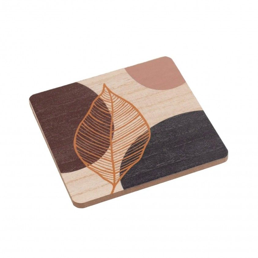 Conjunto 4 Porta-Copos Arch Motif 10x10x2cm