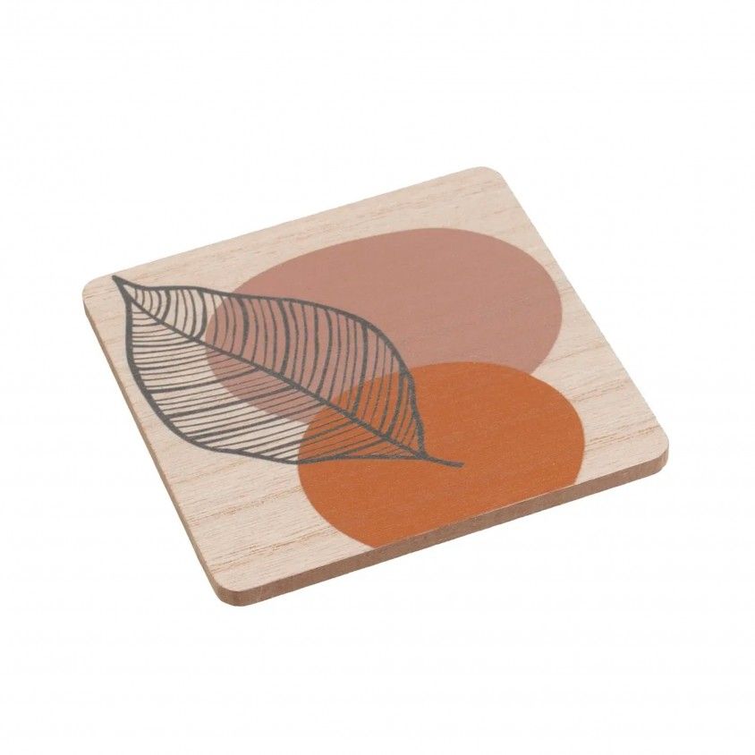 Conjunto 4 Porta-Copos Arch Motif 10x10x2cm