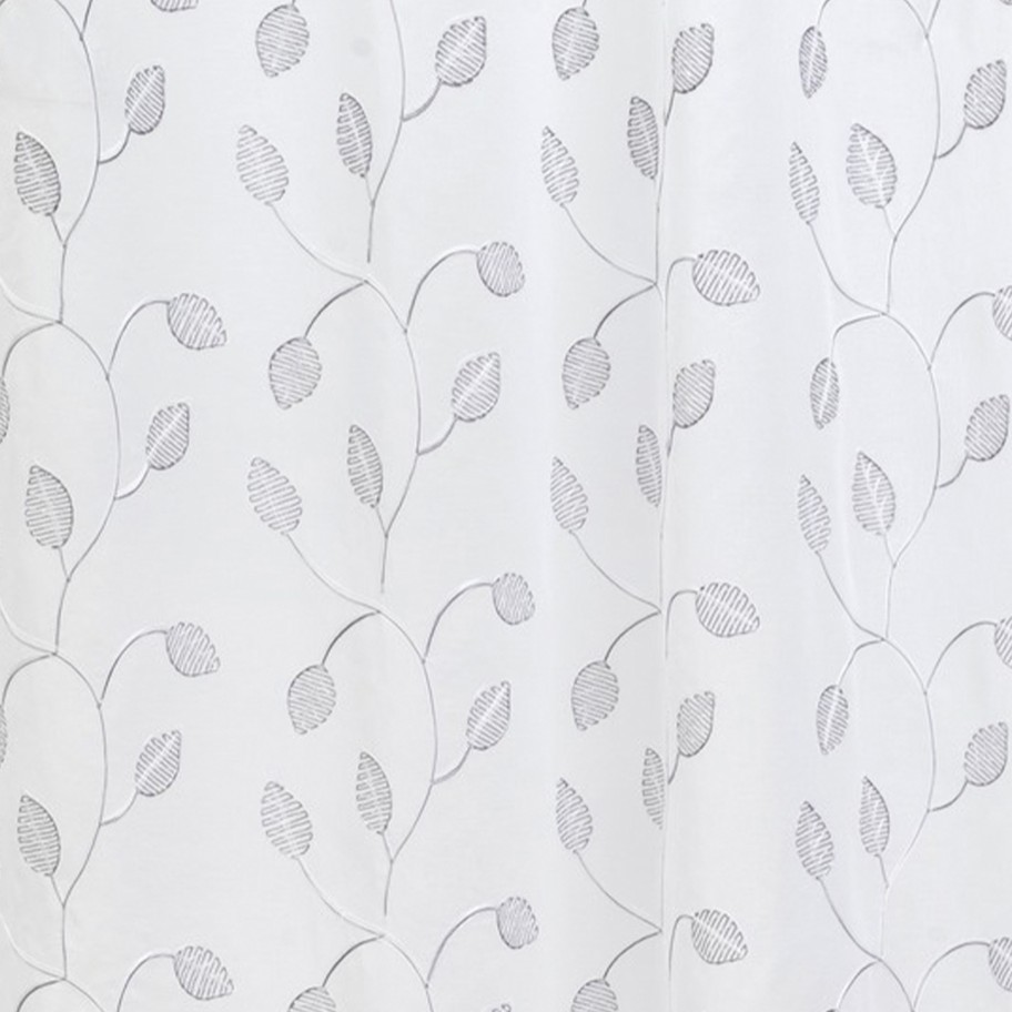 Cortina Dolly Bordado Rib Cinza 140x260cm