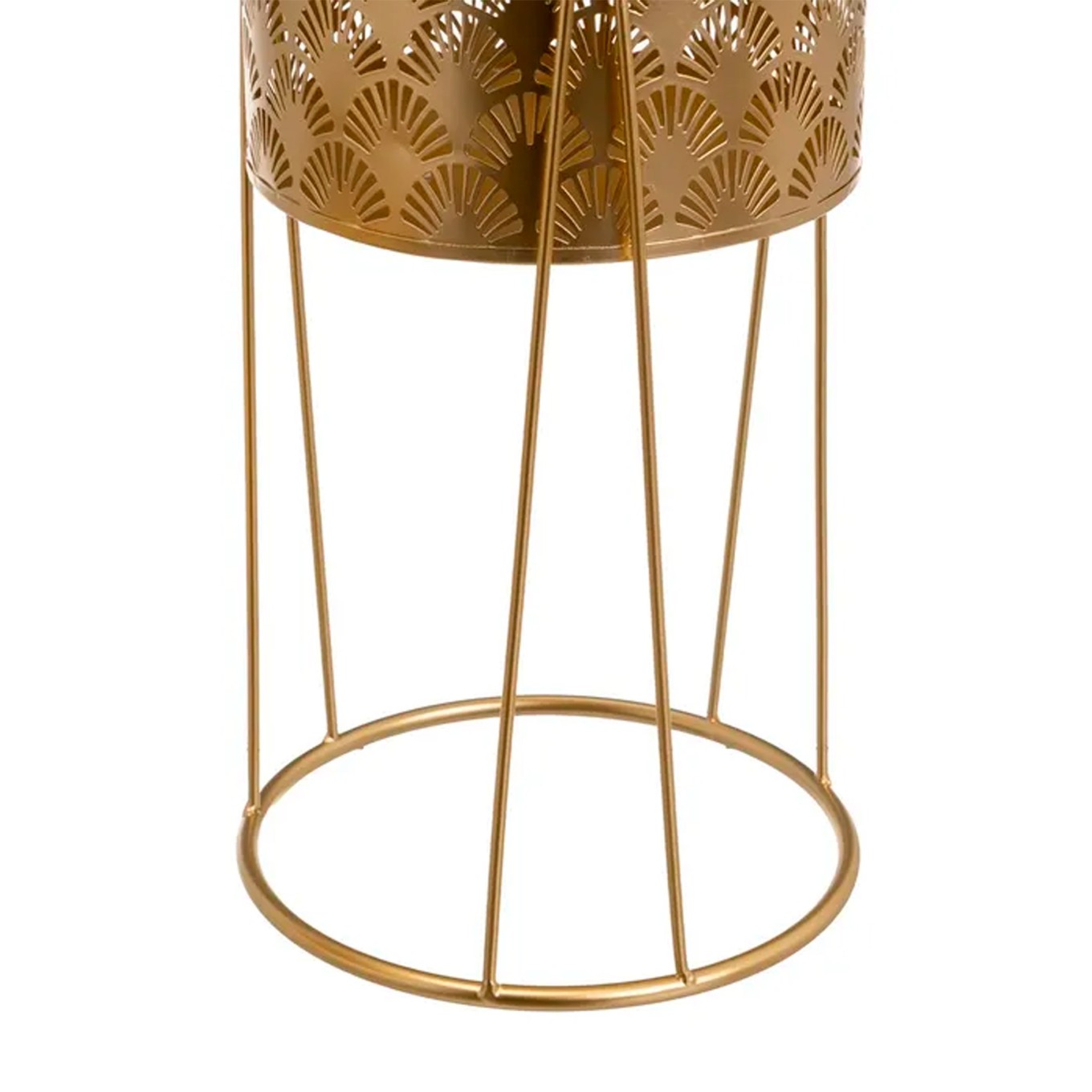 Conjunto 2 Vasos Decorativos Ouro 22x22x40cm / 19x19x23cm