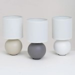 Candeeiro de Mesa em Cerâmica 13x13x25cm Cores Sortidas