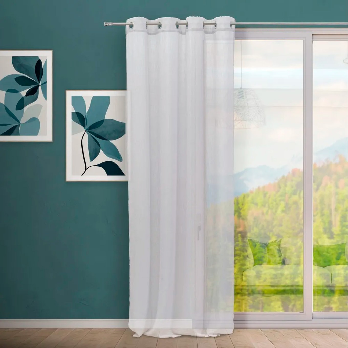 Cortina Faux Linen Tingido Rich 140x260cm