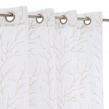 Cortina Dolly Bordado Coral 140x260cm