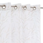 Cortina Dolly Bordado Coral 140x260cm