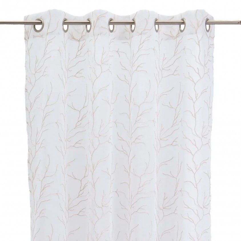 Cortina Dolly Bordado Coral 140x260cm Cortina Dolly Bordado Coral 140x260cm