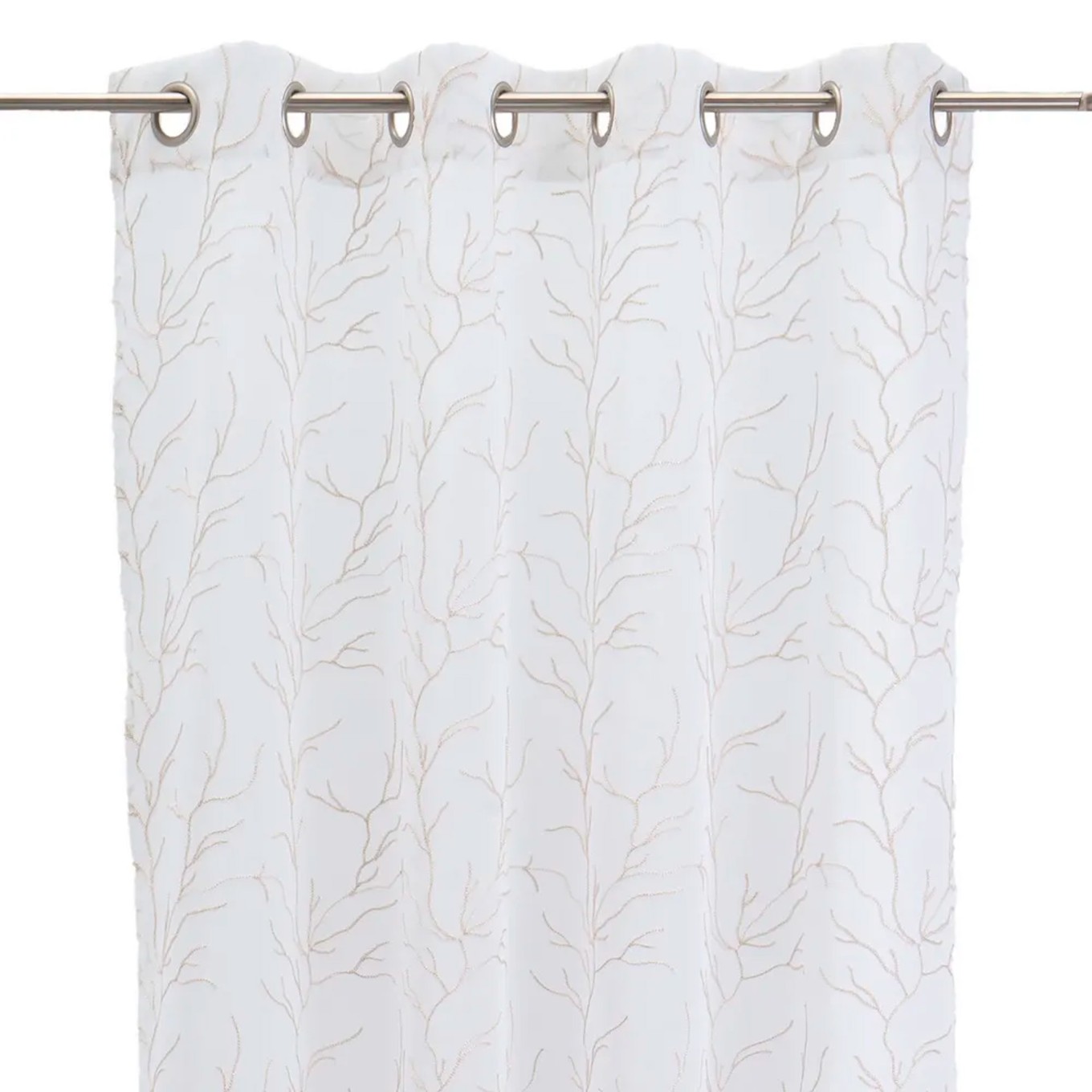Cortina Dolly Bordado Coral 140x260cm