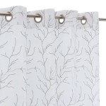 Cortina Dolly Bordado Coral 140x260cm