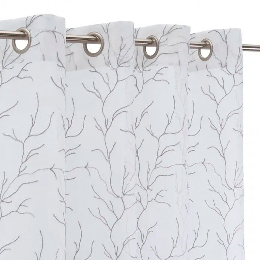 Cortina Dolly Bordado Coral 140x260cm Cortina Dolly Bordado Coral 140x260cm