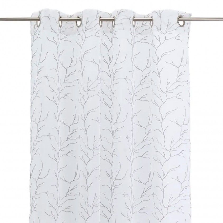 Cortina Dolly Bordado Coral 140x260cm Cortina Dolly Bordado Coral 140x260cm