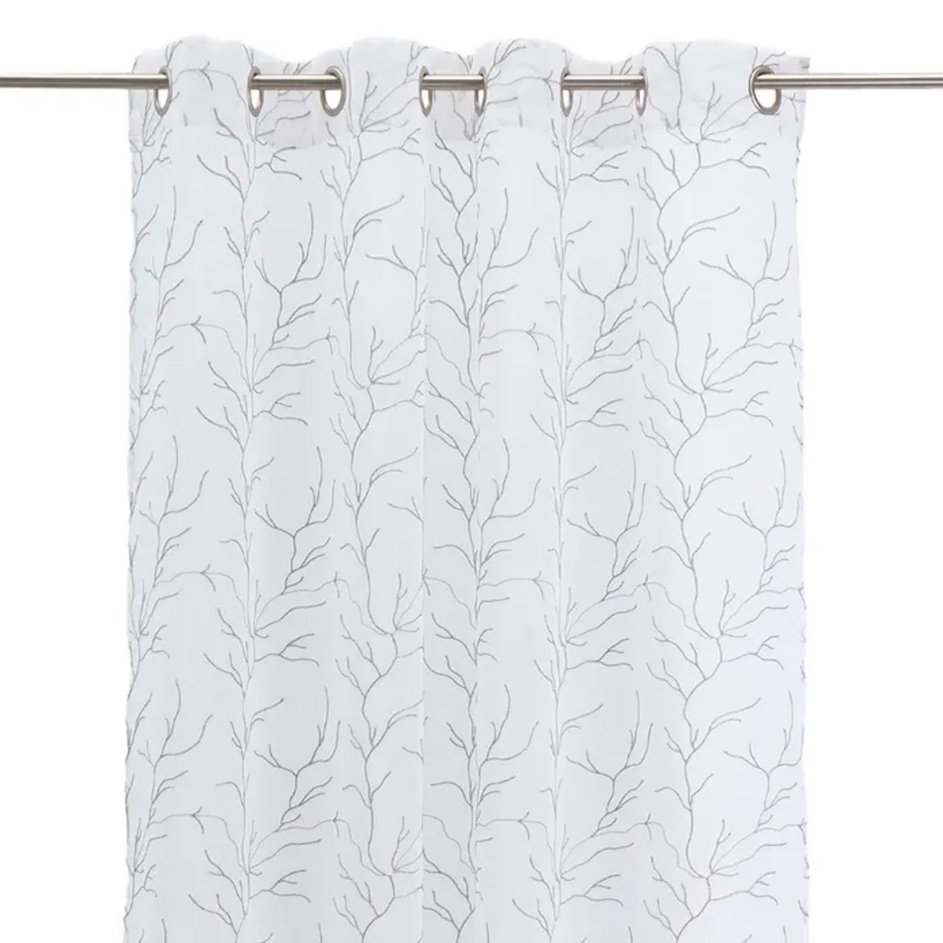 Cortina Dolly Bordado Coral 140x260cm