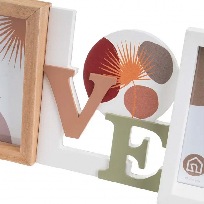 Porta-Retrato Duplo Mdf 36x17x4cm