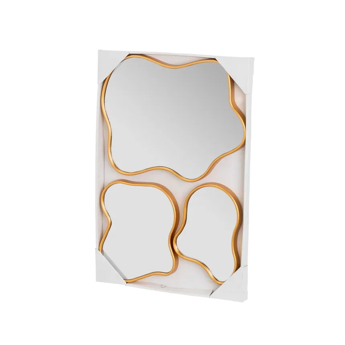 Conjunto 3 Espelhos PP Ouro