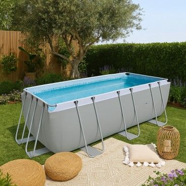 Piscina Tubular Retangular Trend com Filtro 400x99x200