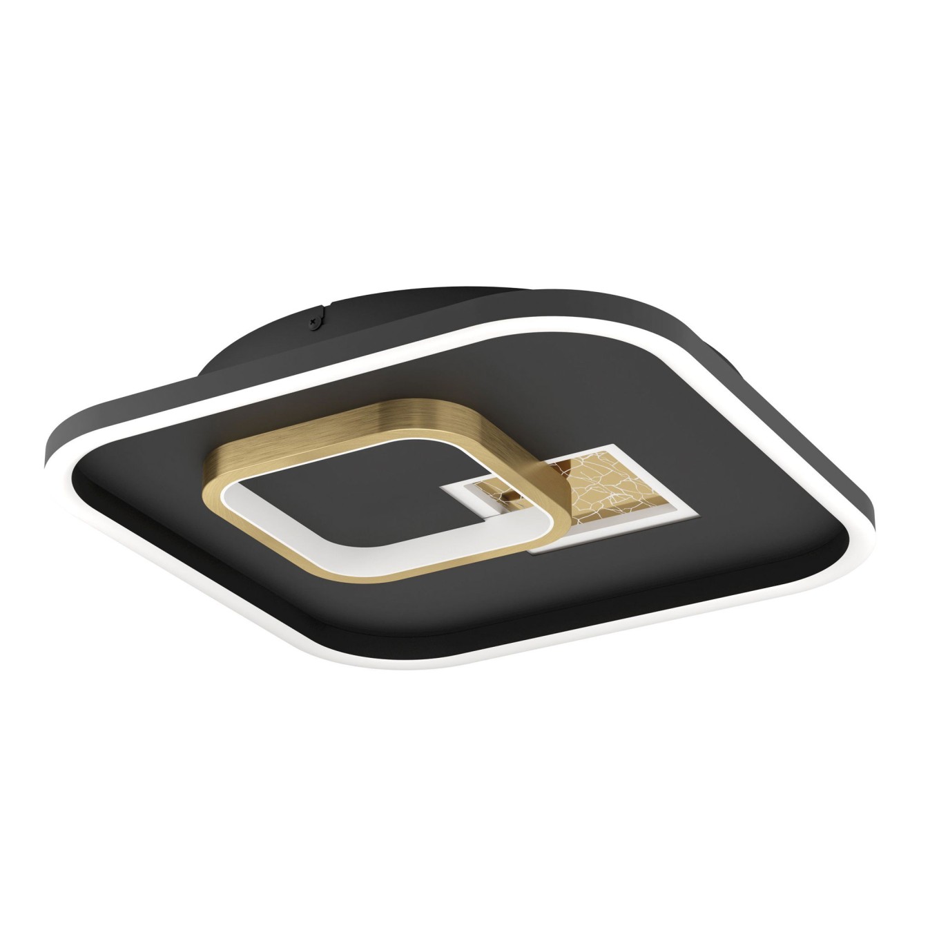 Plafon de Teto LED Moderno Quadrado 380x380 Eglo Tiriolo