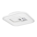 Plafon de Teto LED Moderno Quadrado 380x380 Eglo Tiriolo