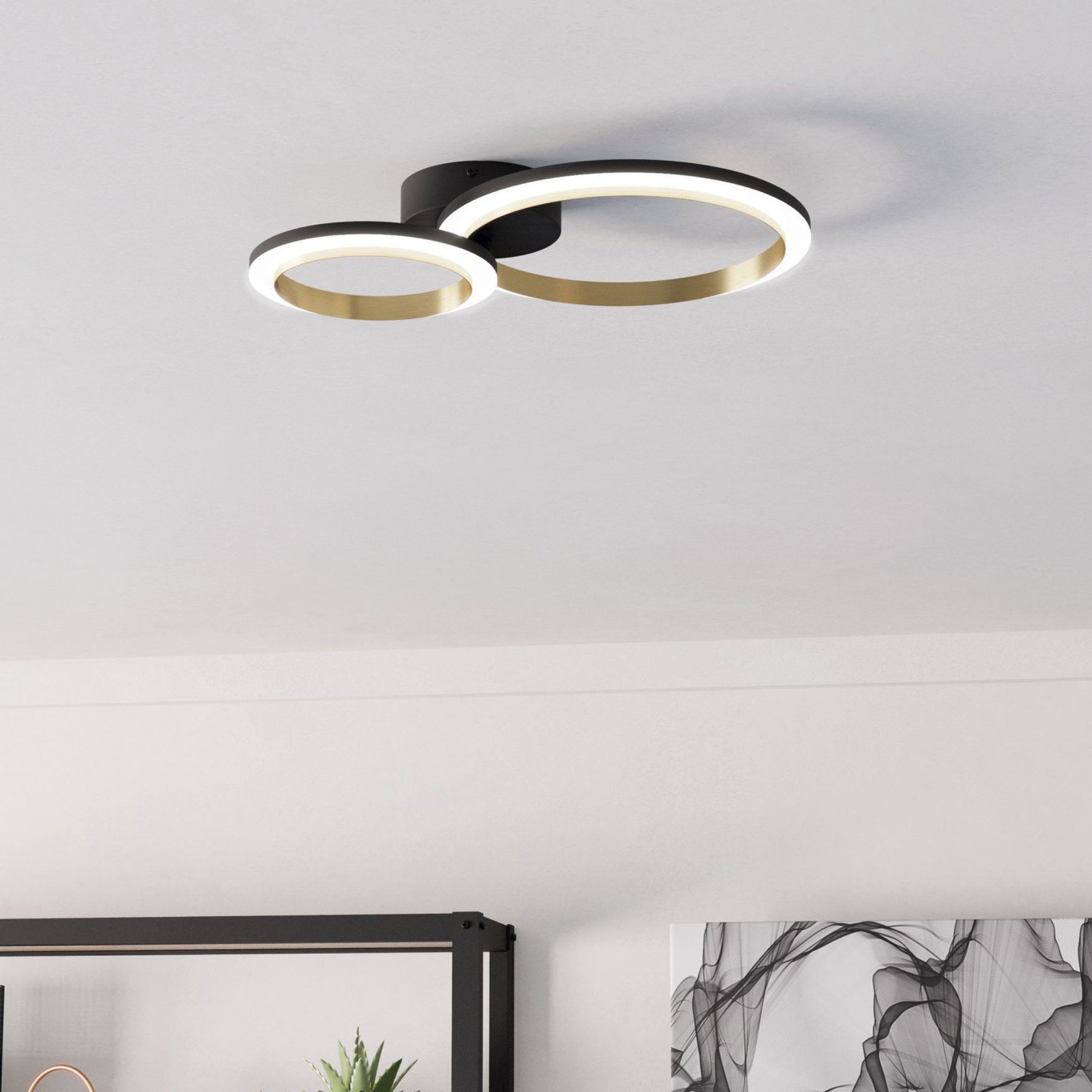 Plafon de Teto LED Moderno Eglo Calliera 420x300