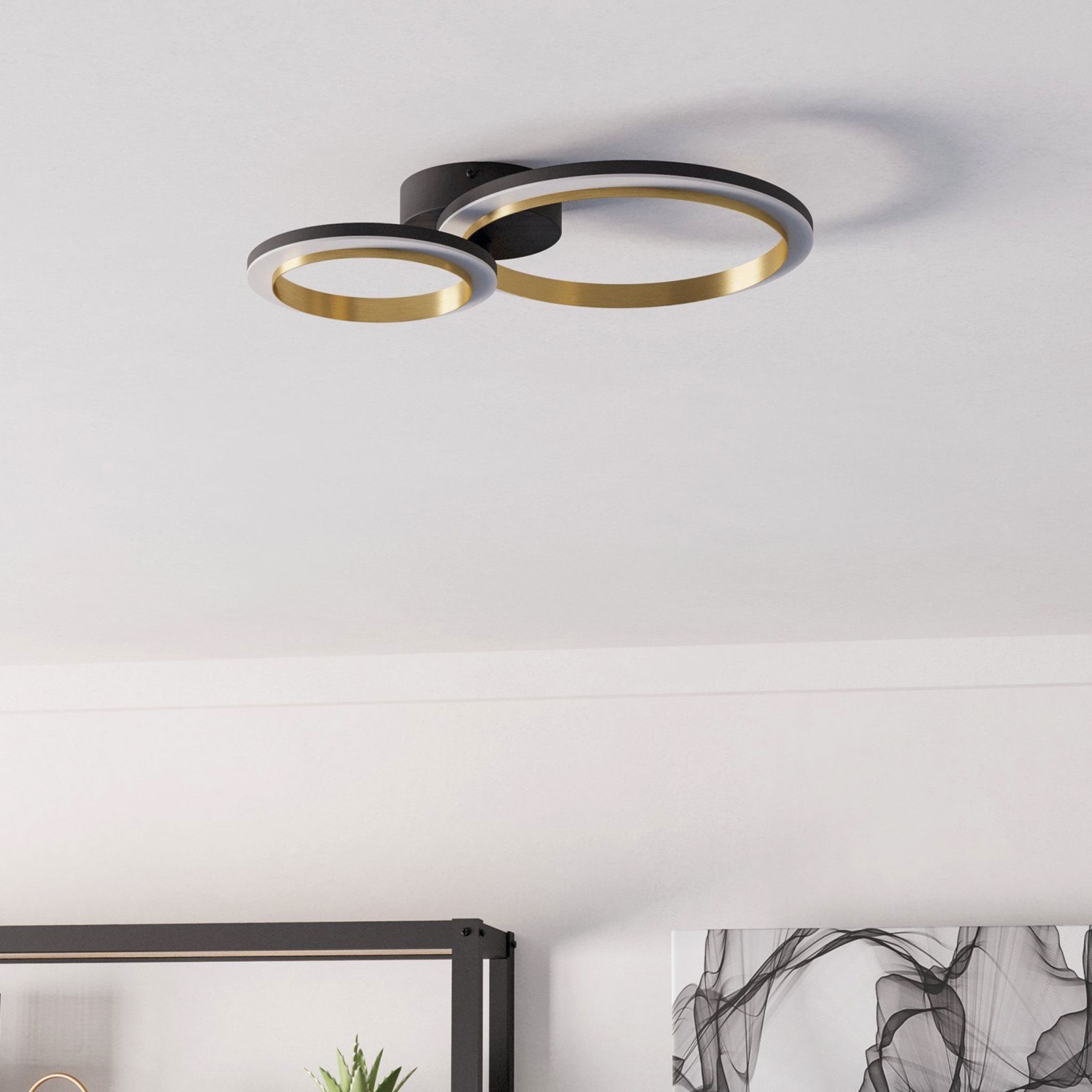 Plafon de Teto LED Moderno Eglo Calliera 420x300