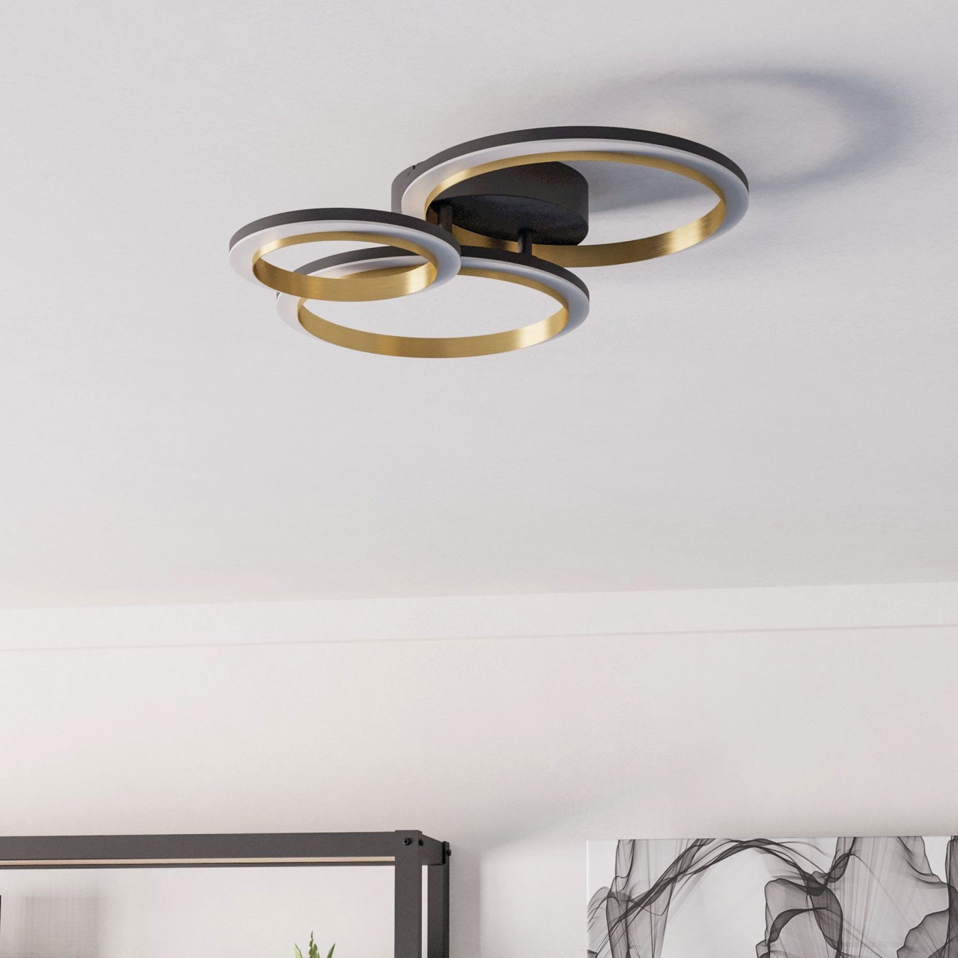 Plafon de Teto LED Moderno Eglo Calliera 490x445