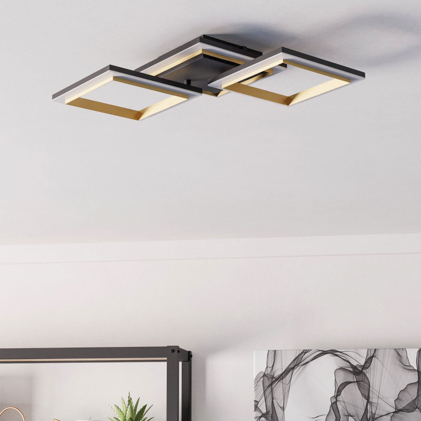 Plafon de Teto LED Moderno Eglo Calliera 595x310