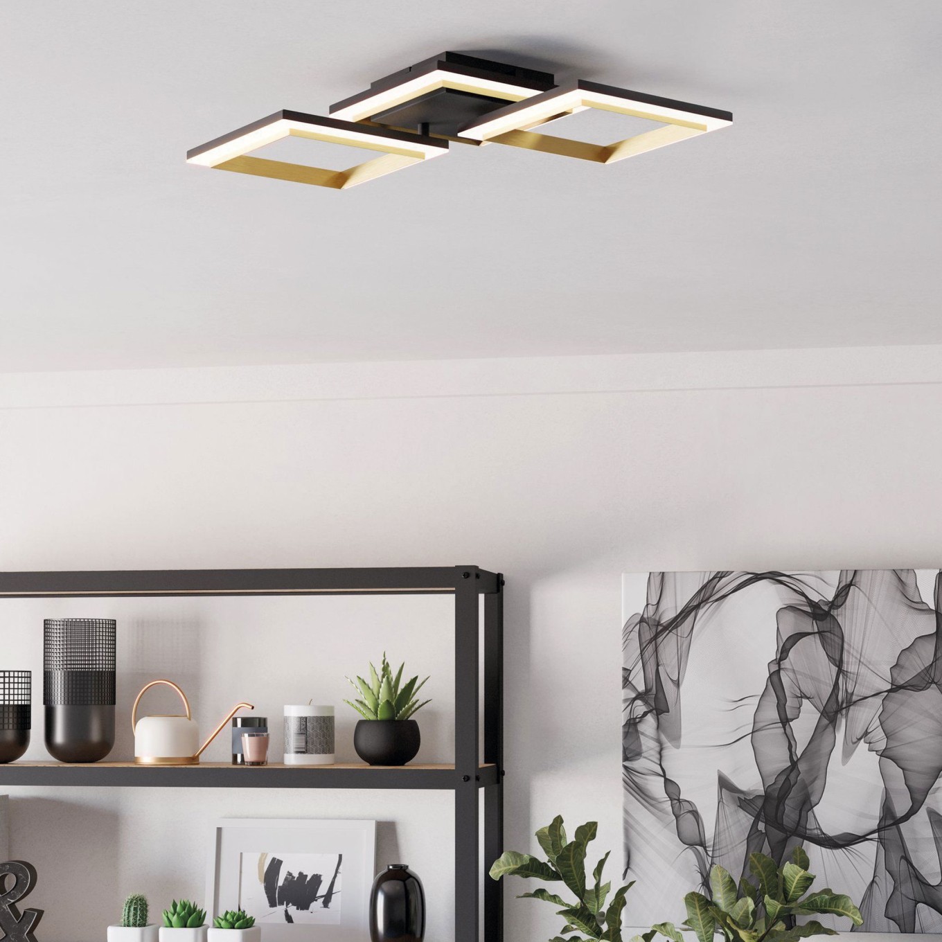 Plafon de Teto LED Moderno Eglo Calliera 595x310