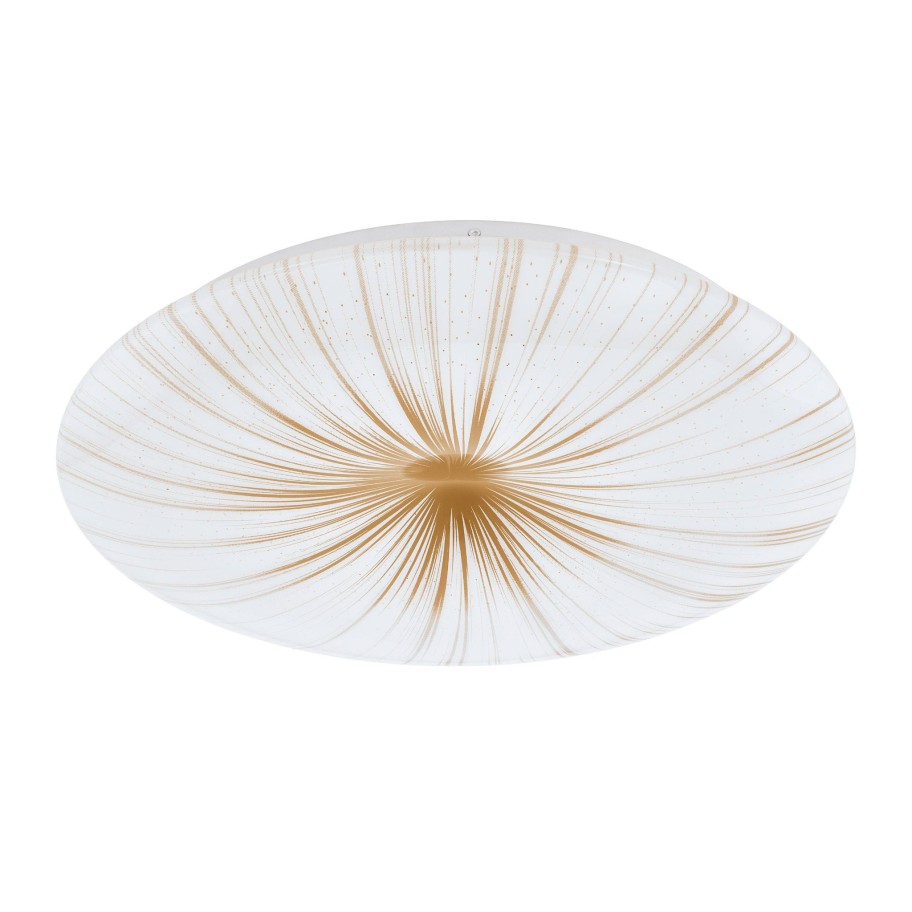 Plafon de Teto LED Redondo Ouro Eglo Nieves 1 �410