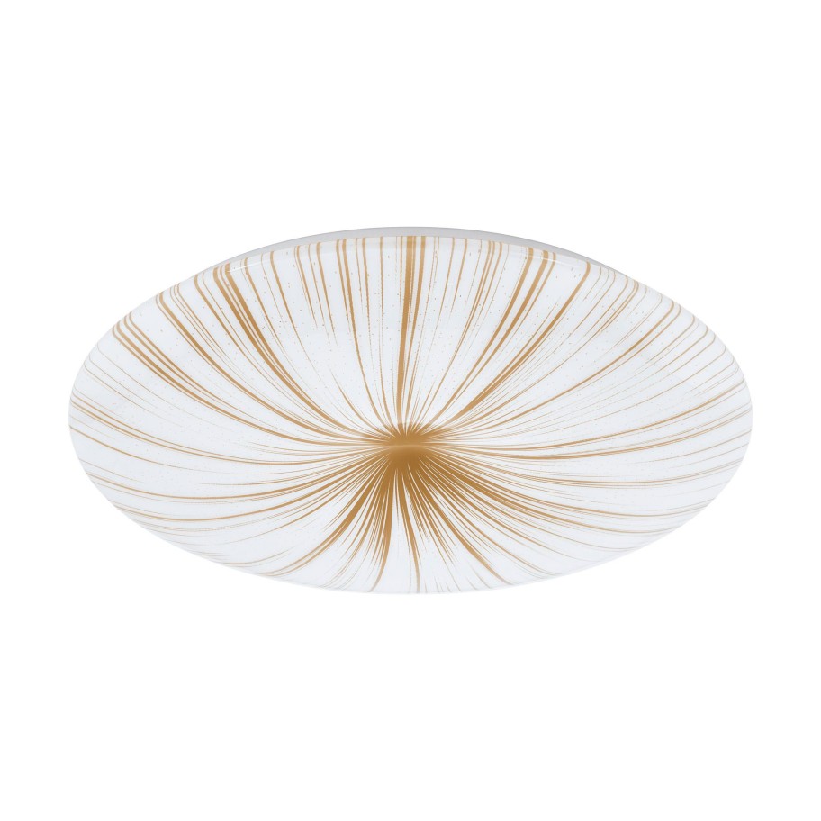 Plafon de Teto LED Redondo Ouro Eglo Nieves 1 �510