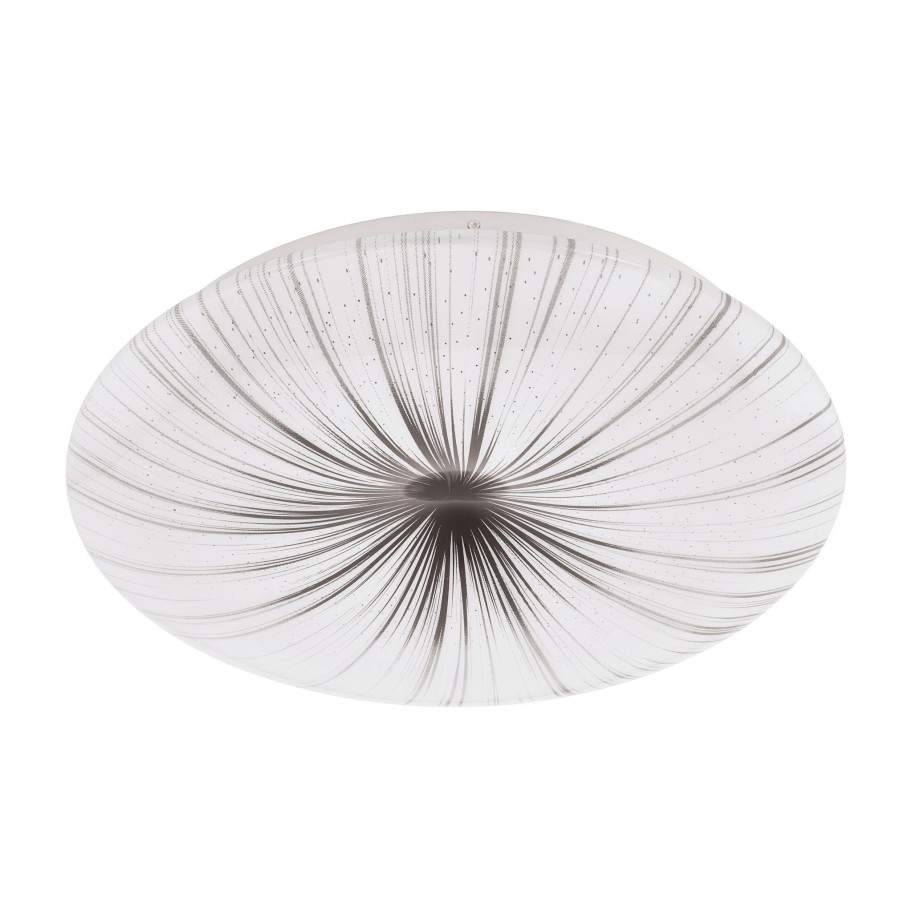 Plafon de Teto LED Redondo Prata Eglo Nieves Ø310