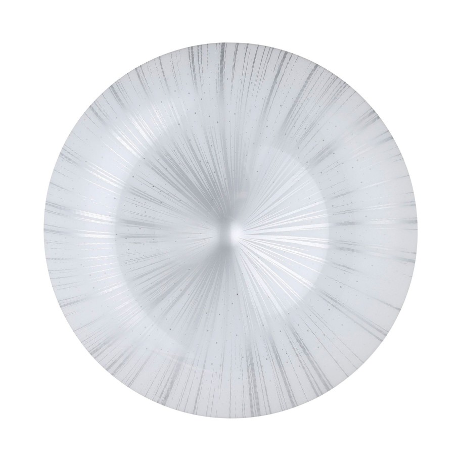 Plafon de Teto LED Redondo Prata Eglo Nieves Ø310