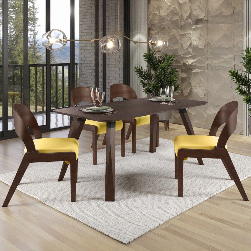 Mesa Nancy Carvalho com 4 Cadeiras Udine