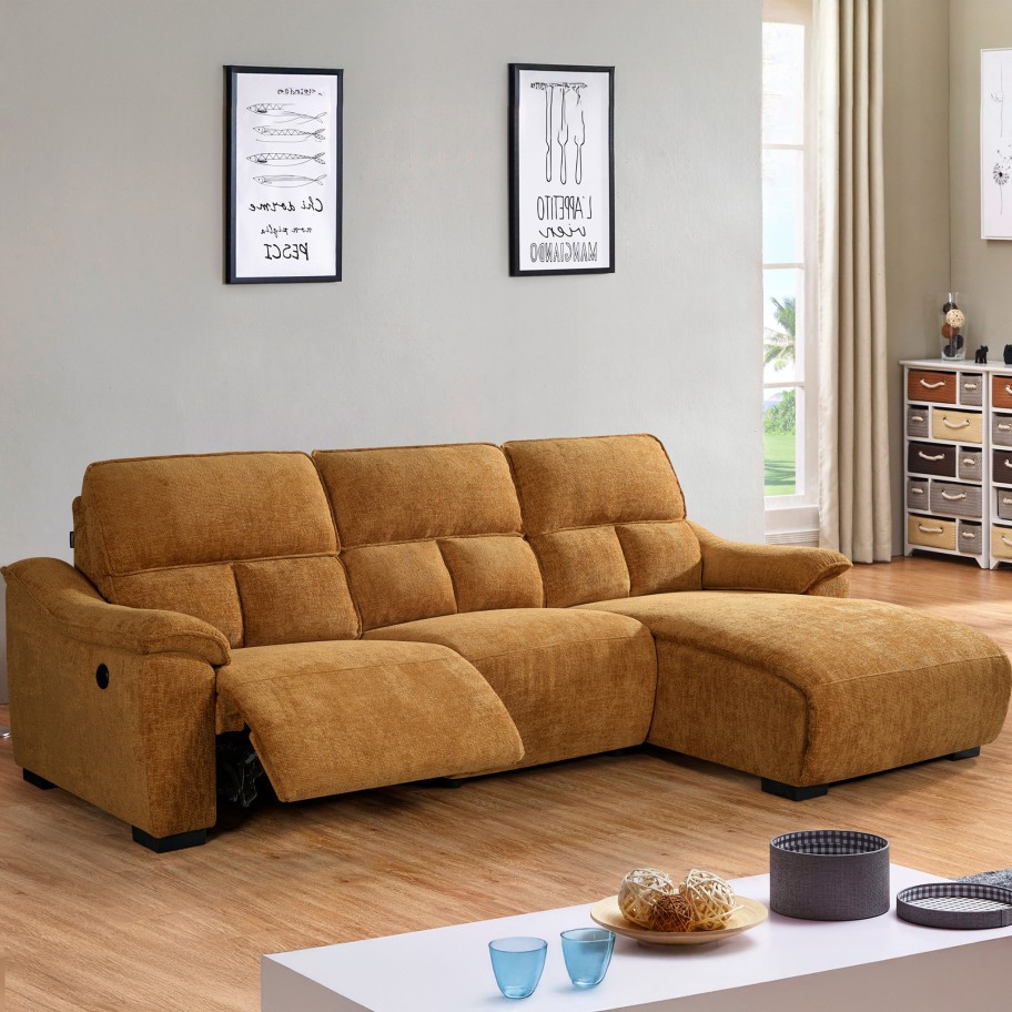 Sofá Chaise Longue Minnesota com Relax Direita