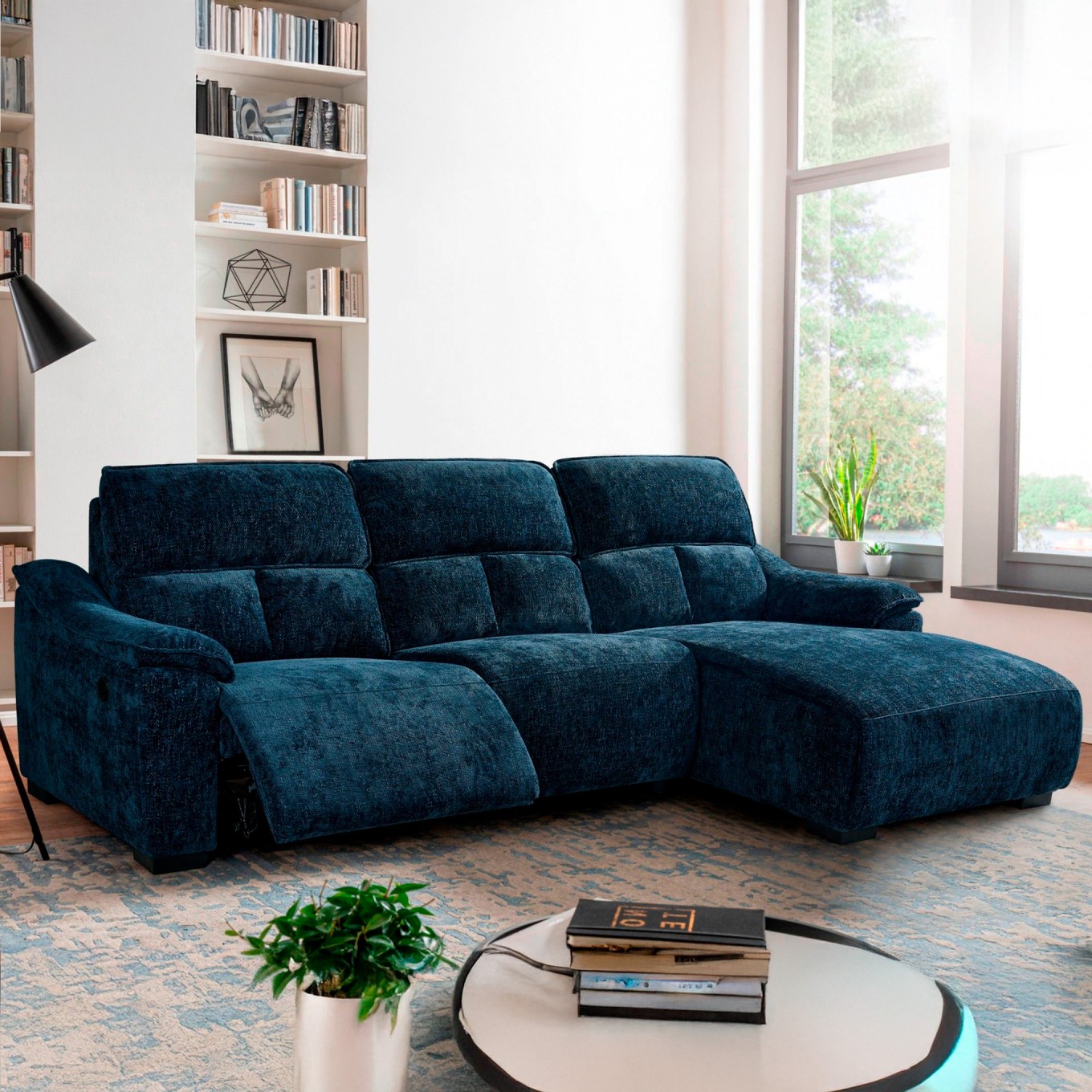 Sof� Chaise Longue Minnesota com Relax Direita