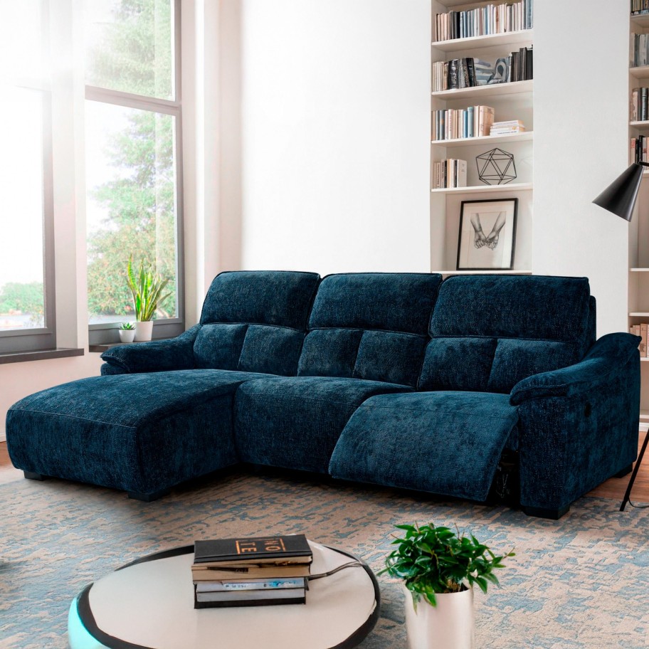 Sofá Chaise Longue Minnesota com Relax Esquerda