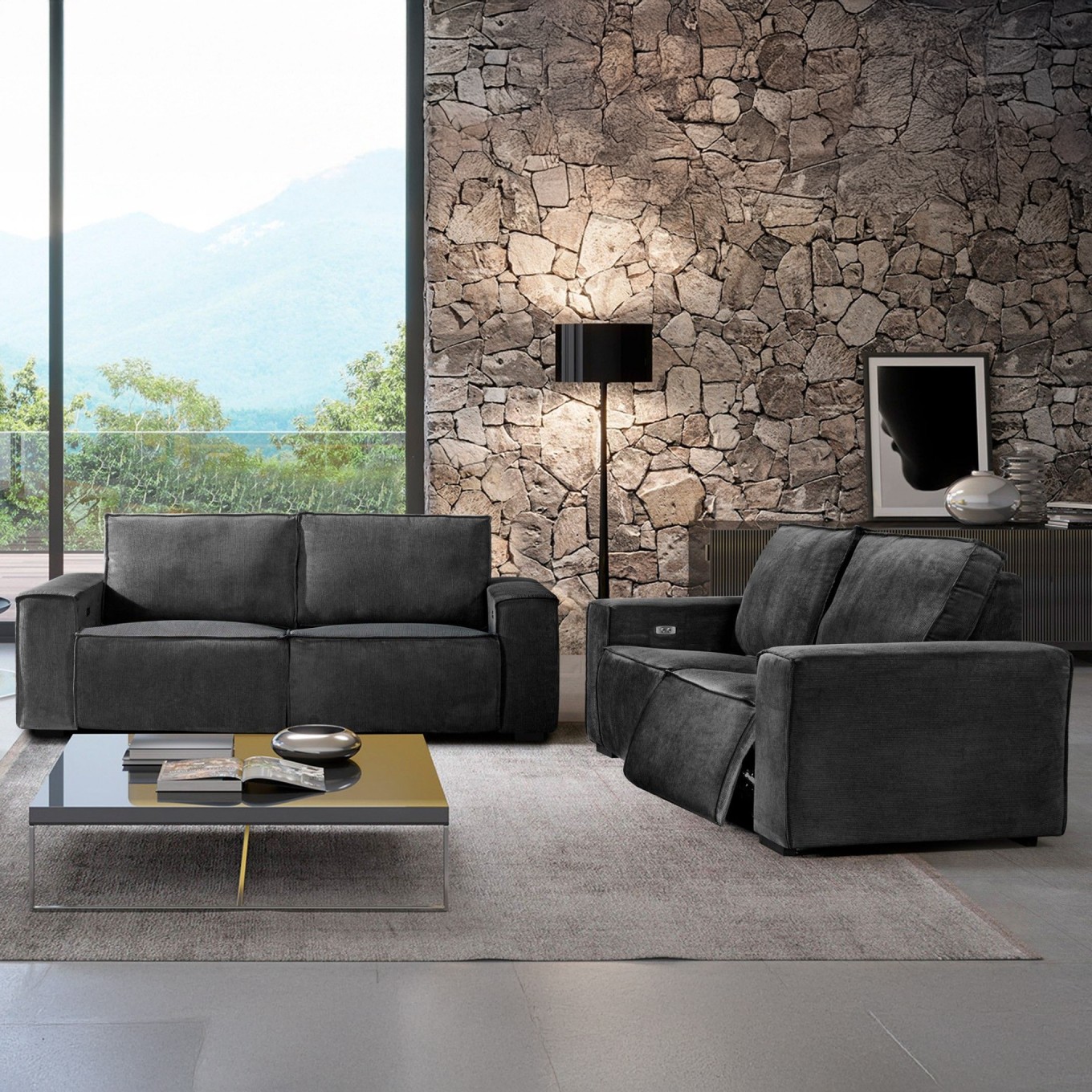 Set Sof�s 3+2 Lugares Fortine