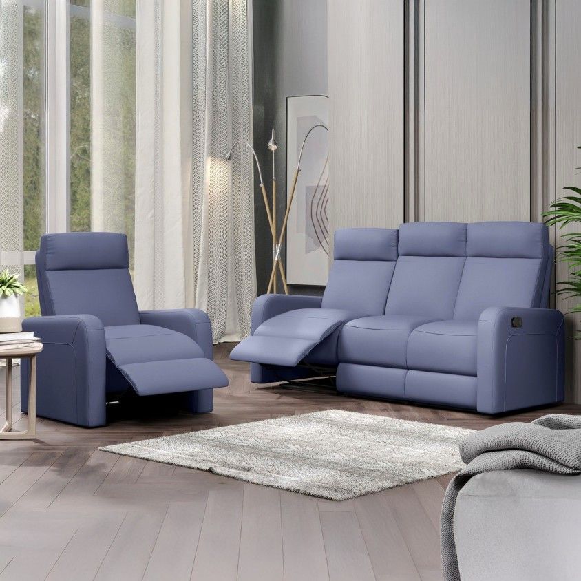 Set Sofs 3+1 Lugares Memphis Microfibra