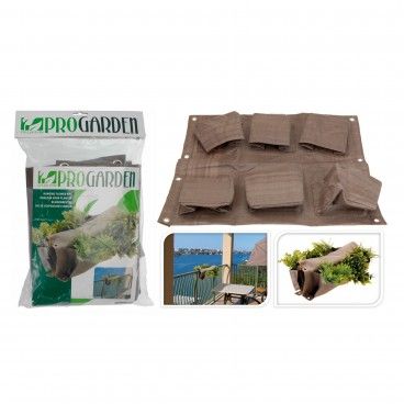 CESTO PLANTAS P/VARANDA 6 BOLSAS 65x60