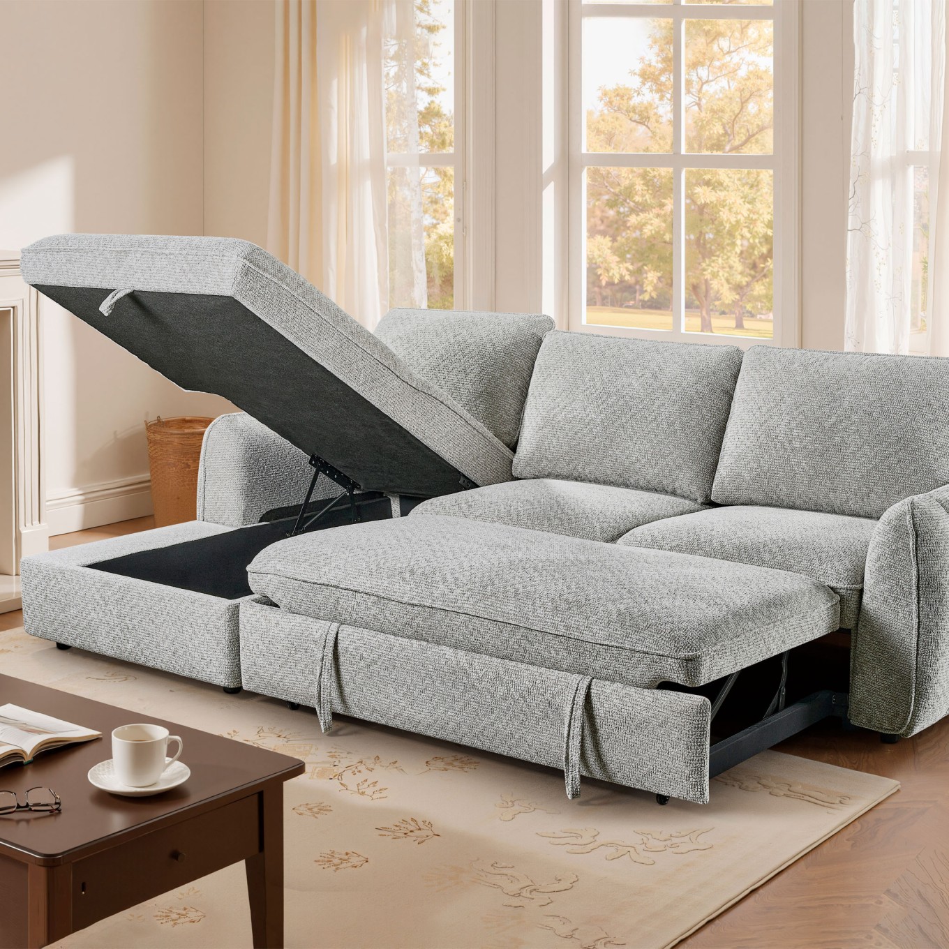 Sof� Chaise Longue Houston Esquerda com cama