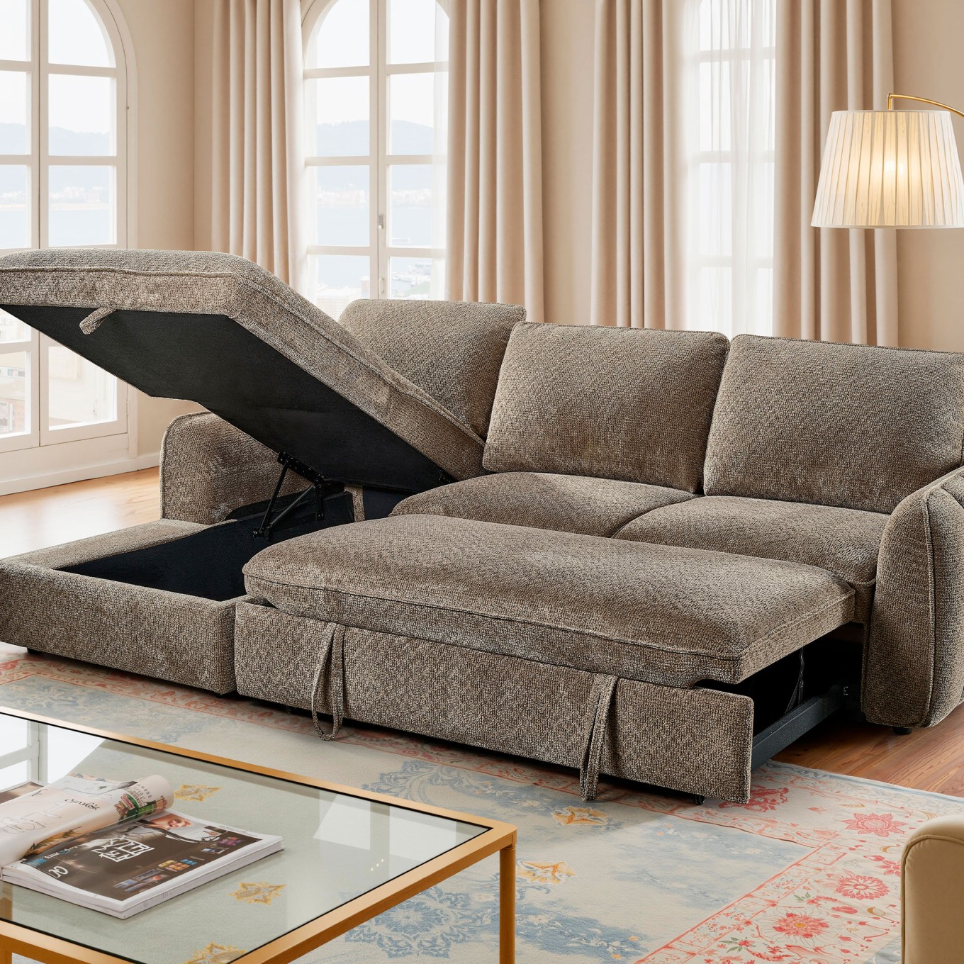 Sof� Chaise Longue Houston Esquerda com cama