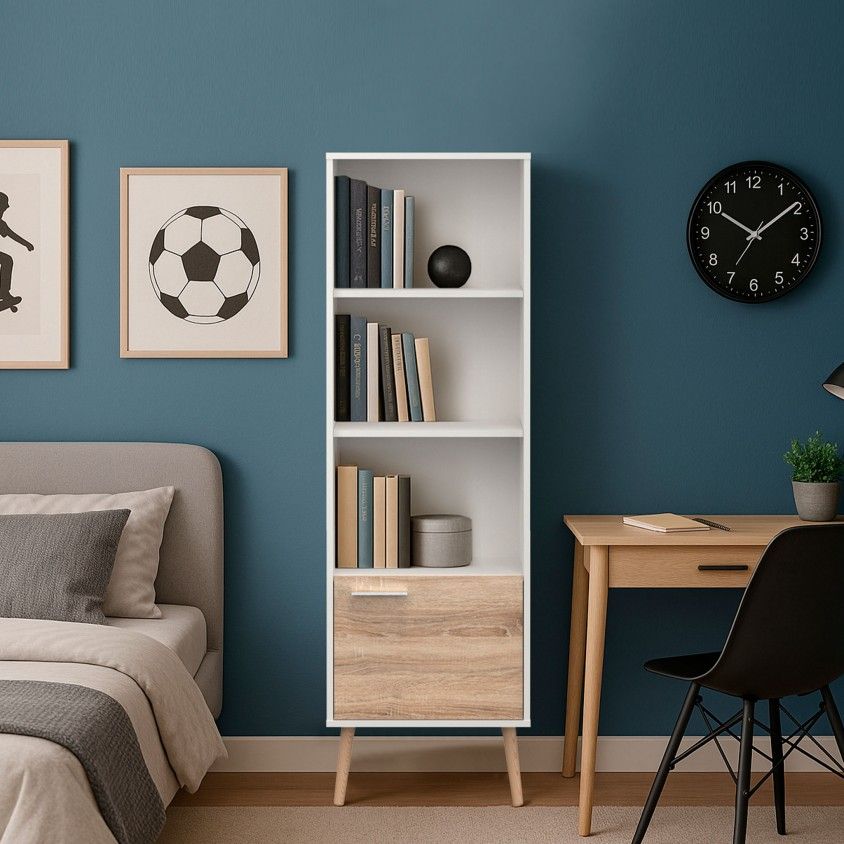 Estante Billund (3 Prateleiras + 1 Porta)