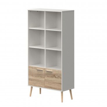 Estante Billund (6 Prateleiras + 2 Portas)