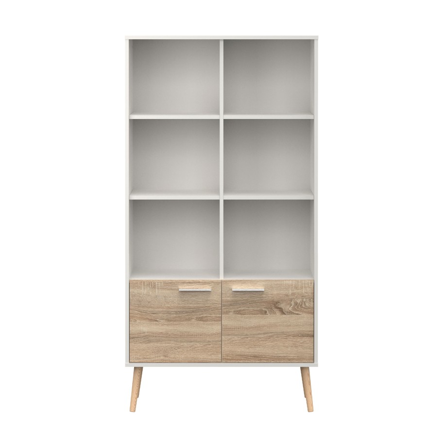Estante Billund (6 Prateleiras + 2 Portas)