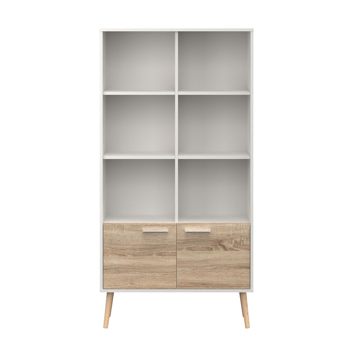 Estante Billund (6 Prateleiras + 2 Portas)