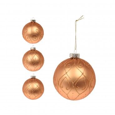 Bola Decorativa de Natal 100mm Sortida