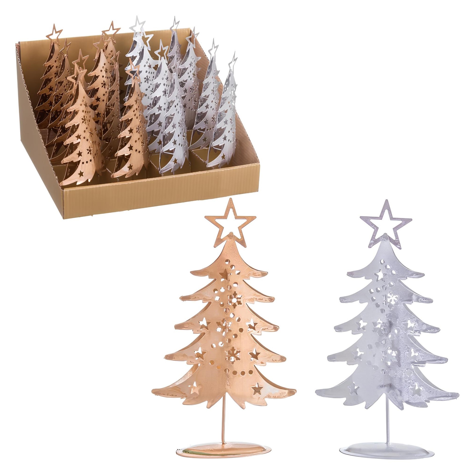 �rvore Natal Metal 18cm Sortido