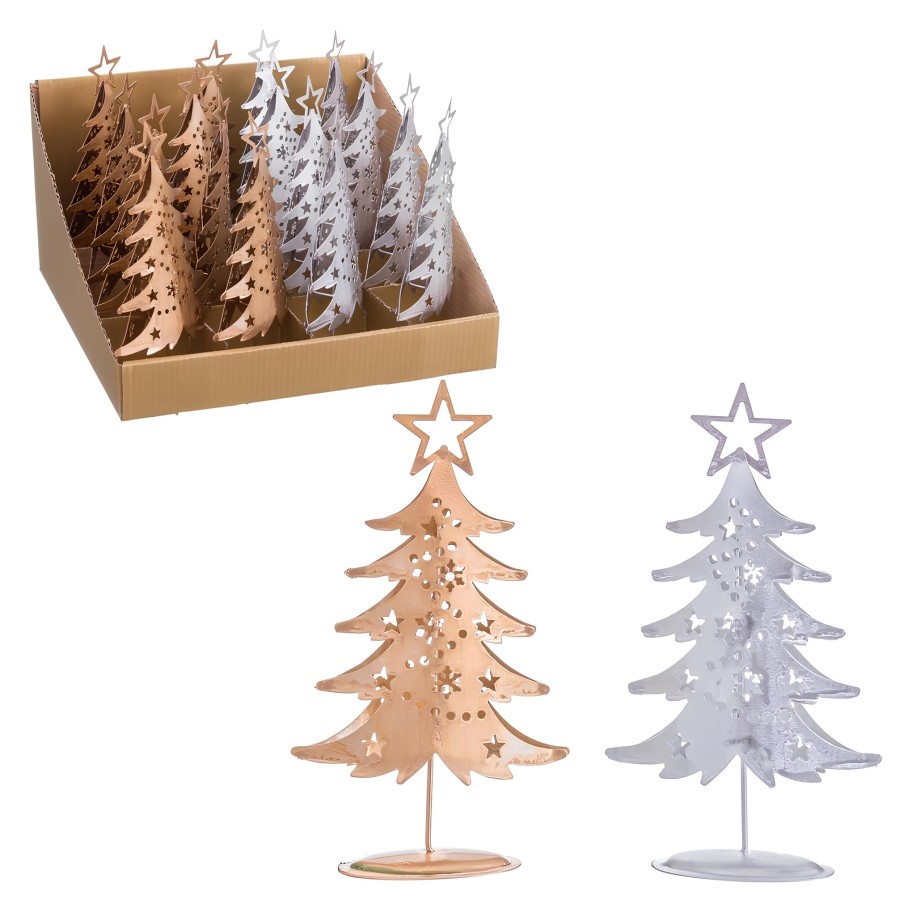 �rvore Natal Metal 18cm Sortido