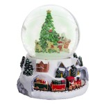 Globo de Neve com Luz e Música 15.5x14.5x17.5cm