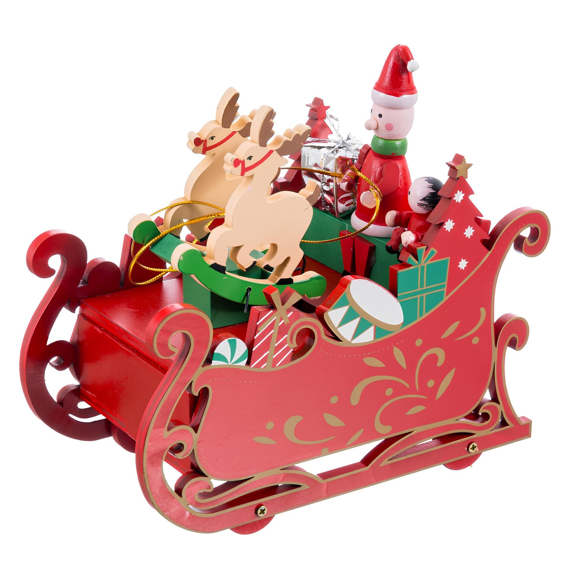Caixa de M�sica com Tren� 18x9.2x16cm