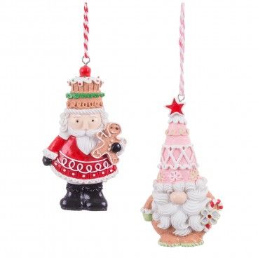 Pendente Pai Natal 4.5x1.5x9cm Sortido