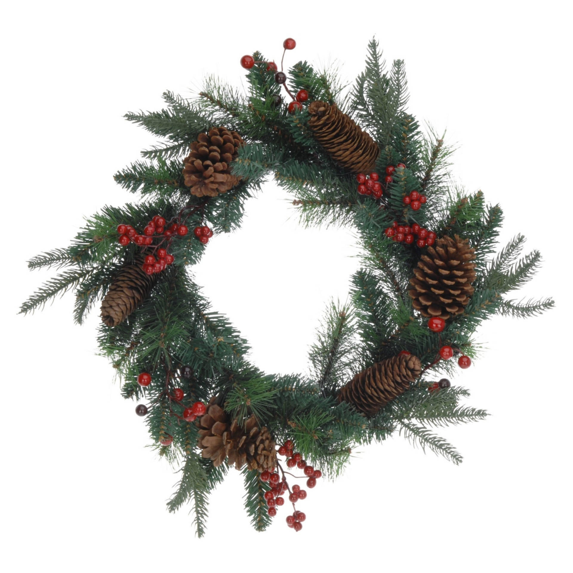 Coroa de Natal com Bagas 45cm