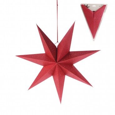 Estrela de Papel 60cm Vermelha Estrela de Papel 60cm Vermelha