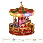 Carrossel de Natal com Luzes e Música